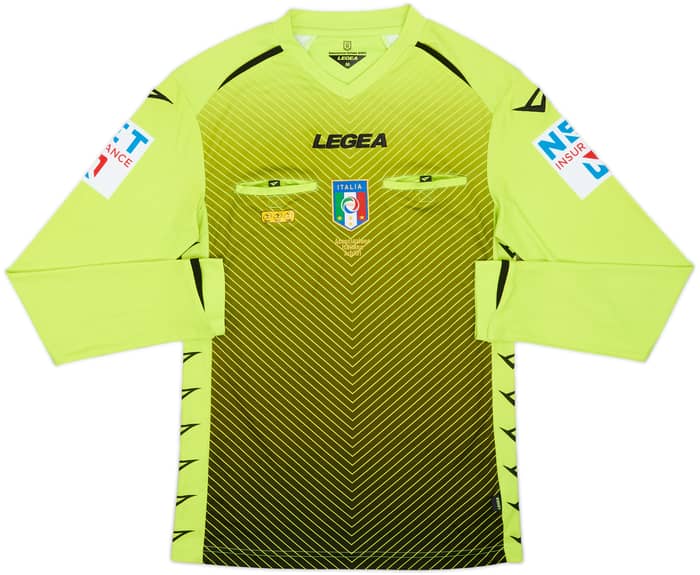 2020-21 Italy Diadora Referee L/S Shirt - 9/10 - (M)