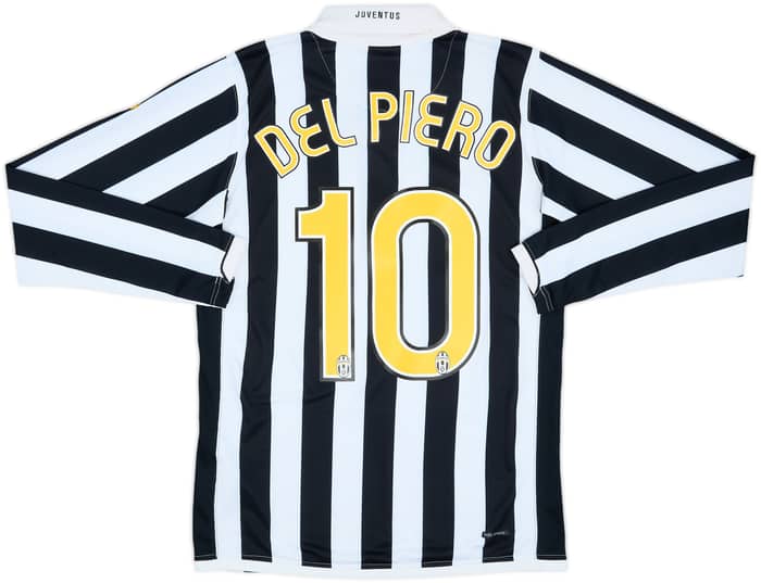 2006-07 Juventus Home L/S Shirt Del Piero #10 - 5/10 - (S)