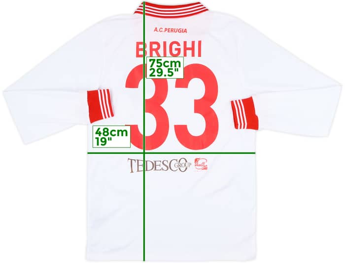 2016-17 Perugia Away L/S Shirt Brighi #33 - 9/10 - (M)