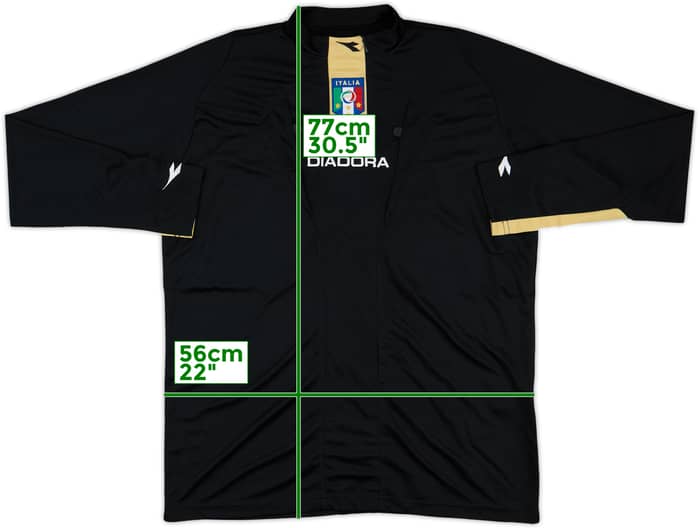 2007-08 Italy Diadora Referee L/S Shirt - 9/10 - (M)