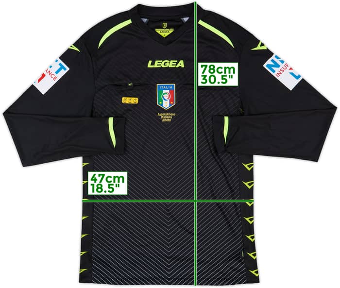 2020-21 Italy Diadora Referee L/S Shirt - 9/10 - (L)