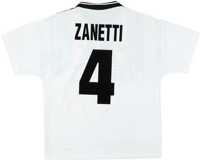 1995-96 Inter Milan Away Shirt Zanetti #4 - 6/10 - (M)