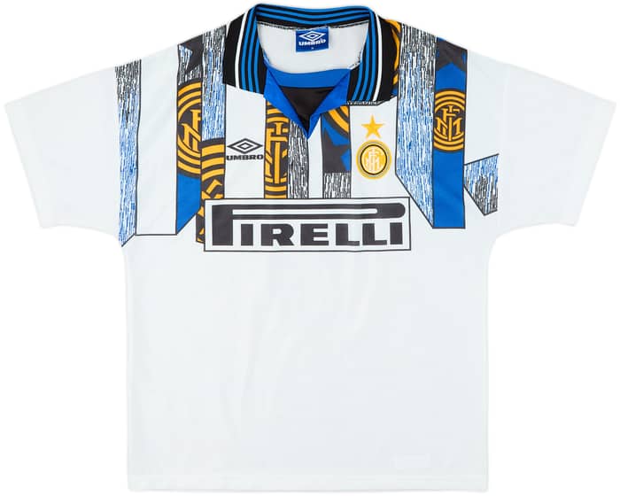 1995-96 Inter Milan Away Shirt Zanetti #4 - 6/10 - (M)