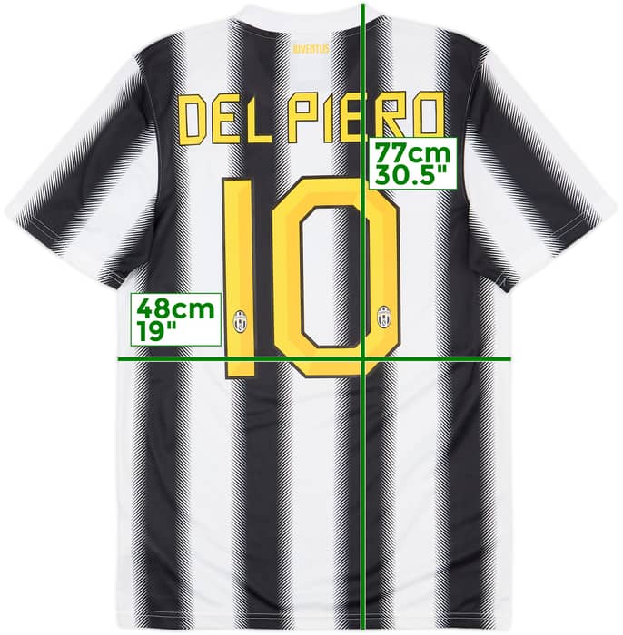 2011-12 Juventus Basic Home Shirt Del Piero #10 - 8/10 - (S)