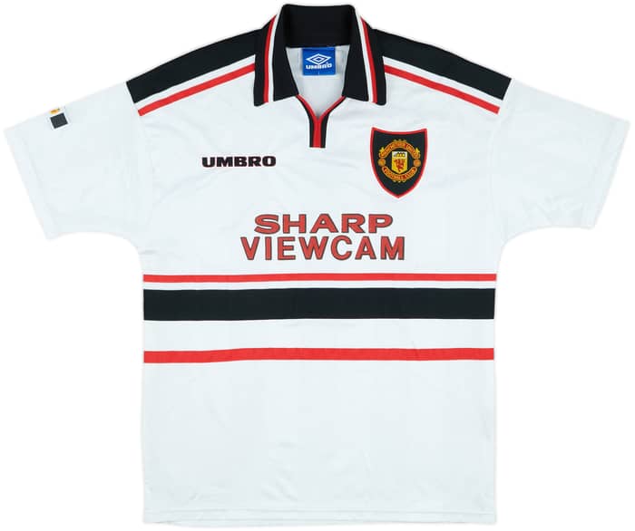 1997-99 Manchester United Away Shirt Beckham #7 - 8/10 - (L)