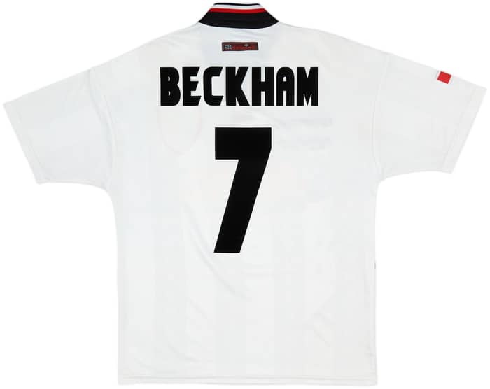 1997-99 Manchester United Away Shirt Beckham #7 - 8/10 - (M)