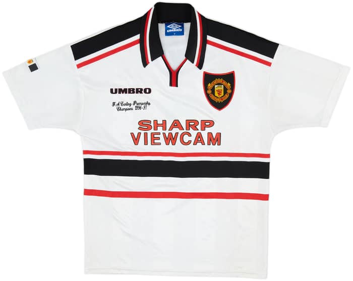 1997-99 Manchester United Away Shirt Beckham #7 - 8/10 - (M)