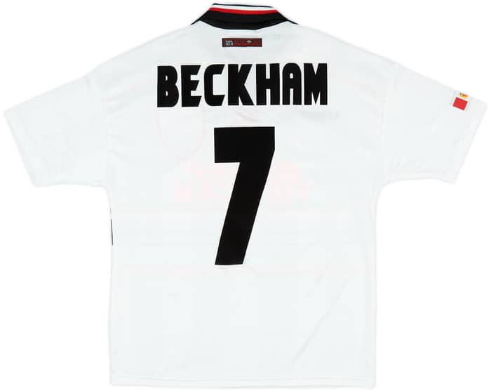 1997-99 Manchester United Away Shirt Beckham #7 - 8/10 - (Y)