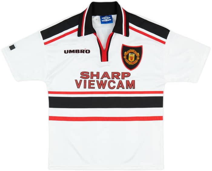 1997-99 Manchester United Away Shirt Beckham #7 - 8/10 - (Y)