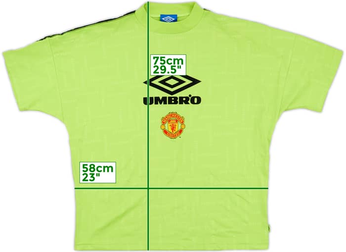 1994-96 Manchester United Umbro Training Shirt - 8/10 - (XL)