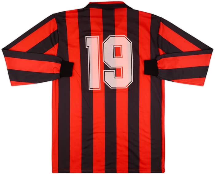 1988-89 AC Milan Match Issue Home L/S Shirt #19