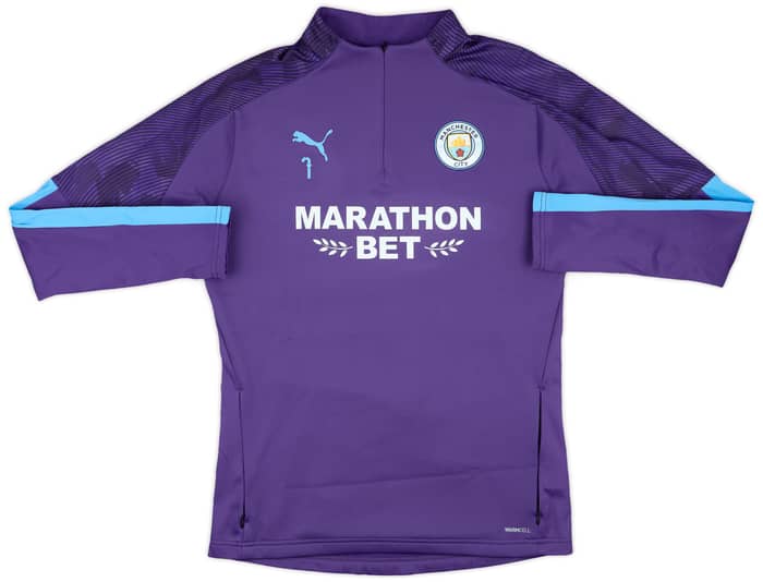 2019-20 Manchester City Puma Player Issue 1/4 Zip Drill Top #7 (Sterling) - 9/10 - (M)