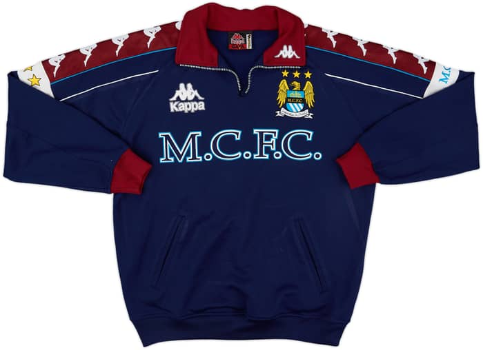 1997-99 Manchester City Kappa 1/4 Zip Drill Top - 4/10 - (S)