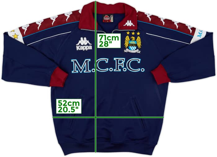 1997-99 Manchester City Kappa 1/4 Zip Drill Top - 4/10 - (S)