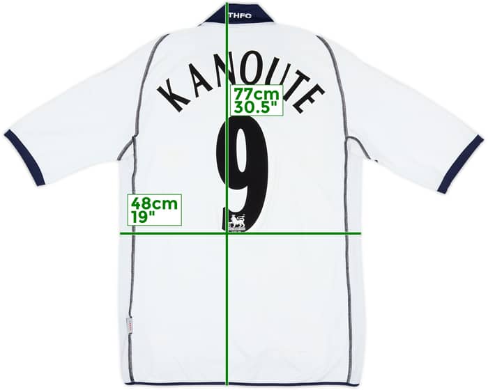 2002-04 Tottenham Home Shirt Kanoute #9 - 6/10 - (M)