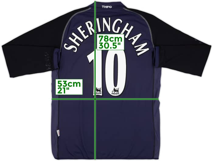 2002-03 Tottenham Away L/S Shirt Sheringham #10 - 4/10 - (XL)