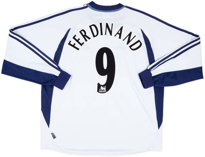2001-02 Tottenham Home L/S Shirt Ferdinand #9 - 8/10 - (XXL)