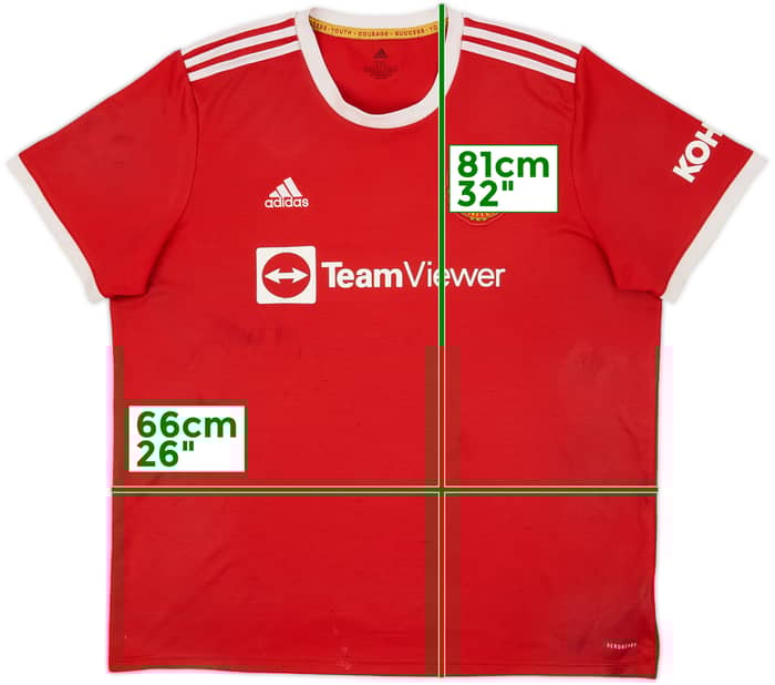 2021-22 Manchester United Home Shirt - 4/10 - (XXL)