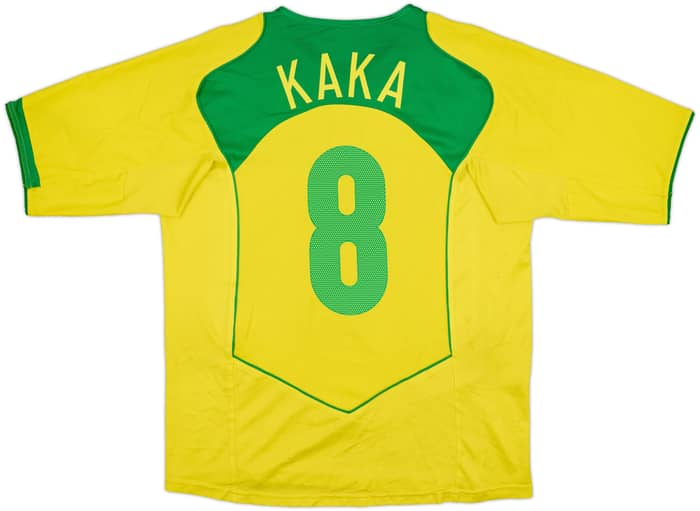 2004-06 Brazil Home Shirt Kaka #8 - 6/10 - (L)