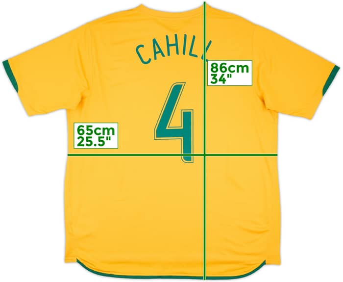 2006-08 Australia Home Shirt Cahill #4 - 7/10 - (XXL)