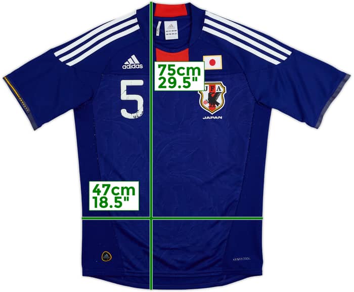 2010-12 Japan Home Shirt Nagatomo #5 - 5/10 - (S)