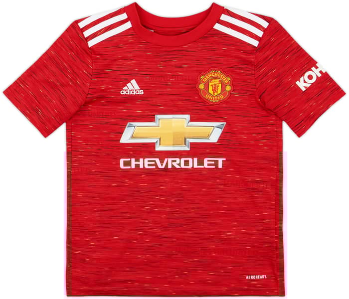 2020-21 Manchester United Home Shirt B.Fernandes #18 - 9/10 - (S.Boys)