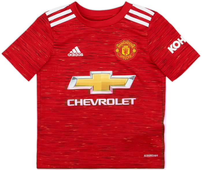 2020-21 Manchester United Home Shirt B.Fernandes #18 - 9/10 - (7-8 Years)