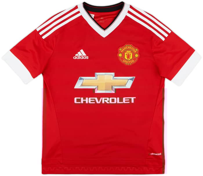 2015-16 Manchester United Home Shirt Rooney #10 - 8/10 - (L.Boys)