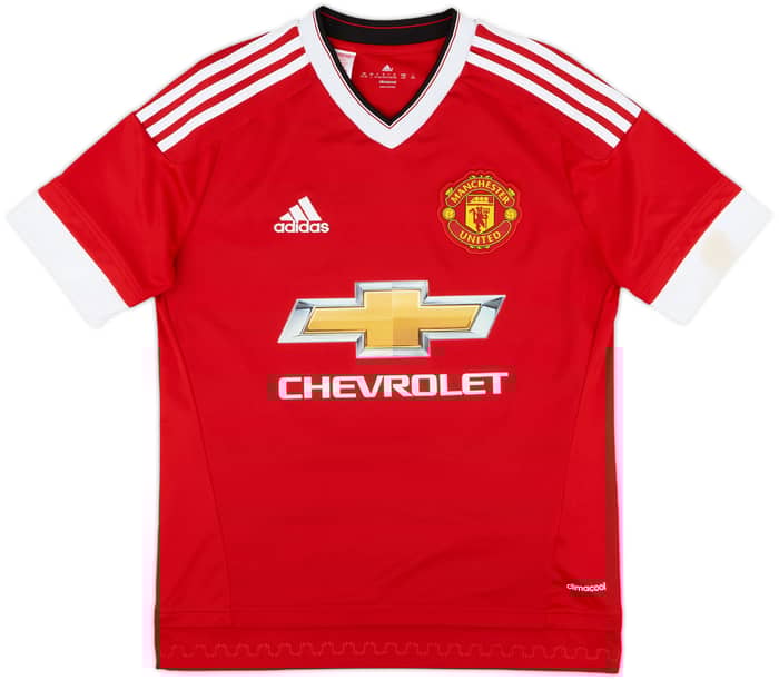 2015-16 Manchester United Home Shirt Rooney #10 - 8/10 - (L.Boys)