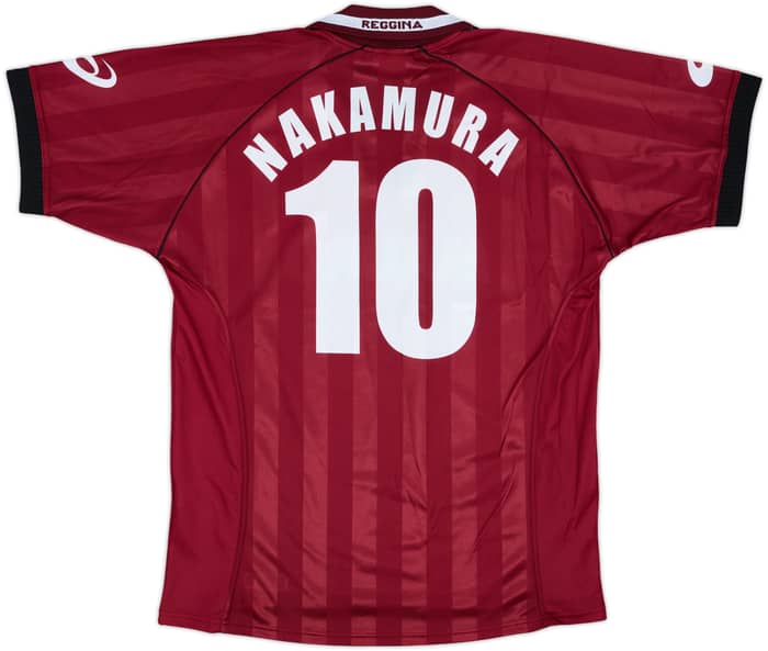 2002-03 Reggina Home Shirt Nakamura #10 - 8/10 - (M)