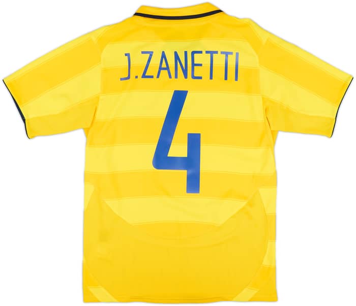 2003-04 Inter Milan Away Shirt J.Zanetti #4 - 8/10 - (S)