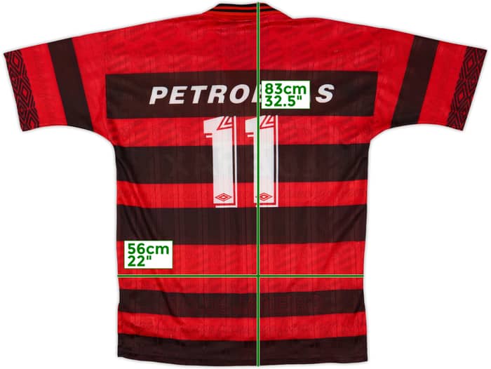 1995-96 Flamengo Centenary Home Shirt #11 - 8/10 - (L/XL)