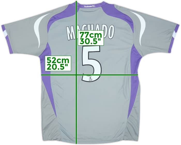 2009-10 Toulouse Away Shirt Machado #5 - 7/10 - (L)