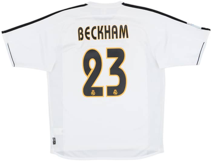 2003-04 Real Madrid Home Shirt Beckham #23 - 8/10 - (M)