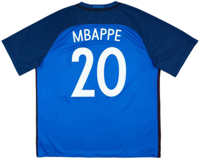 2016-17 France Home Shirt Mbappe #20 - 6/10 - (XXL)