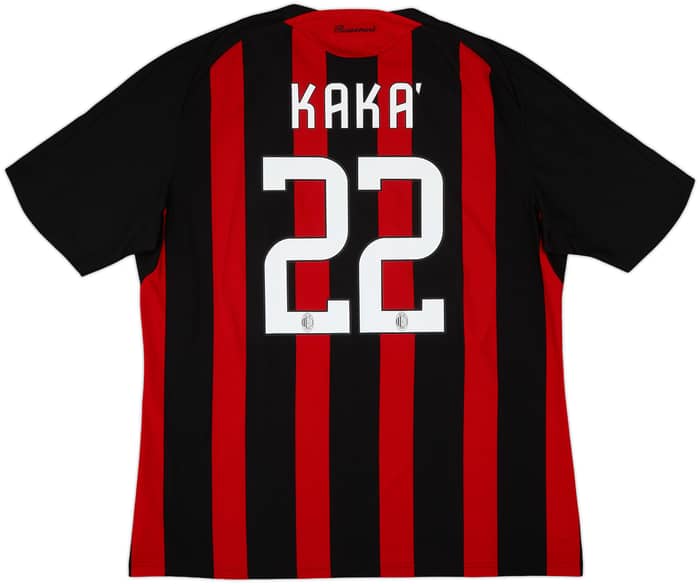 2008-09 AC Milan Home Shirt Kaka #22 - 5/10 - (XXL)