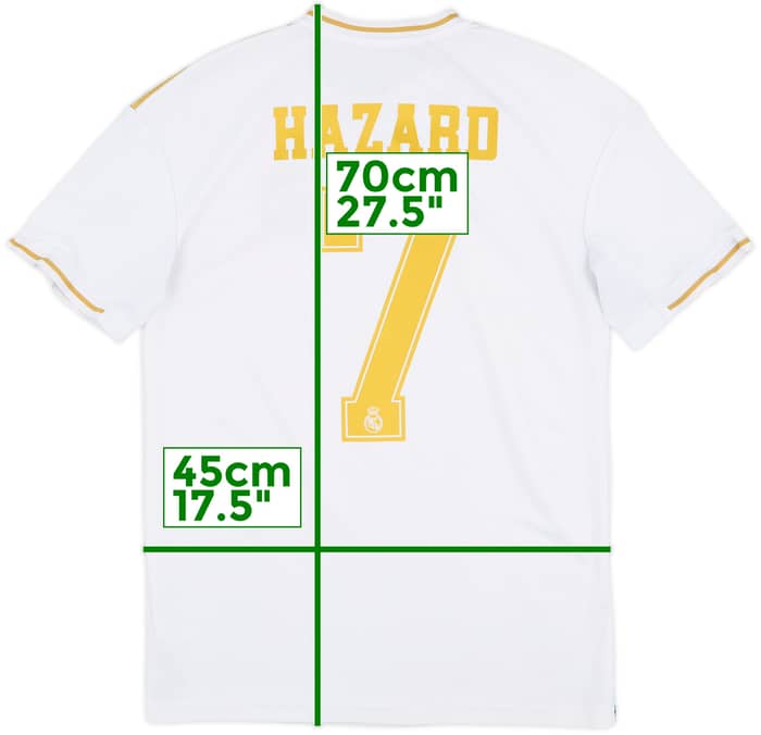 2019-20 Real Madrid Home Shirt Hazard #7 - 7/10 - (XL)