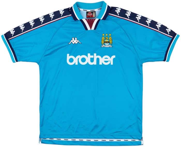 1997-99 Manchester City Home Shirt - 8/10 - (XL)