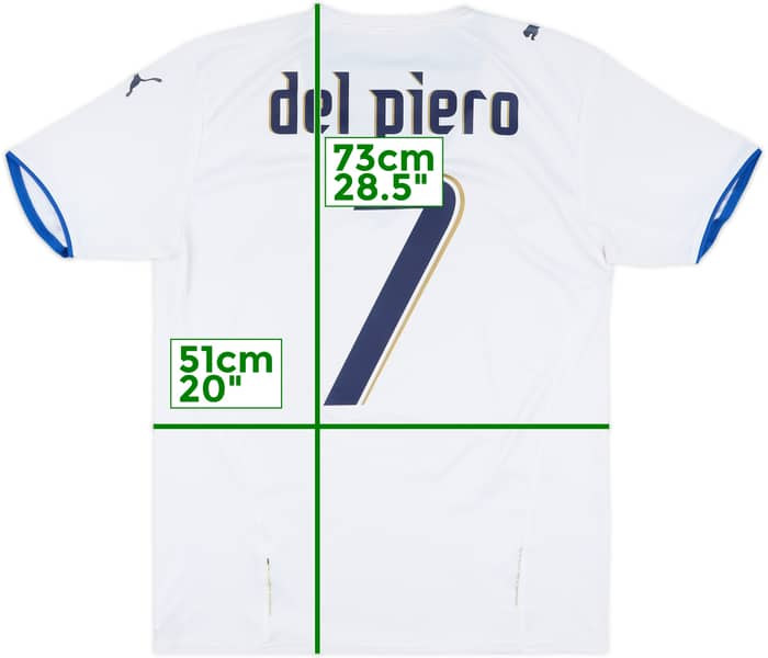 2006 Italy Away Shirt Del Piero #7 - 5/10 - (M)