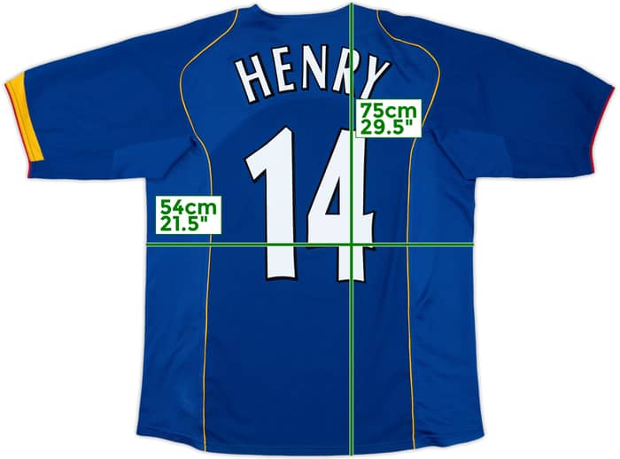 2004-06 Arsenal Away Shirt Henry #14 - 8/10 - (XL)