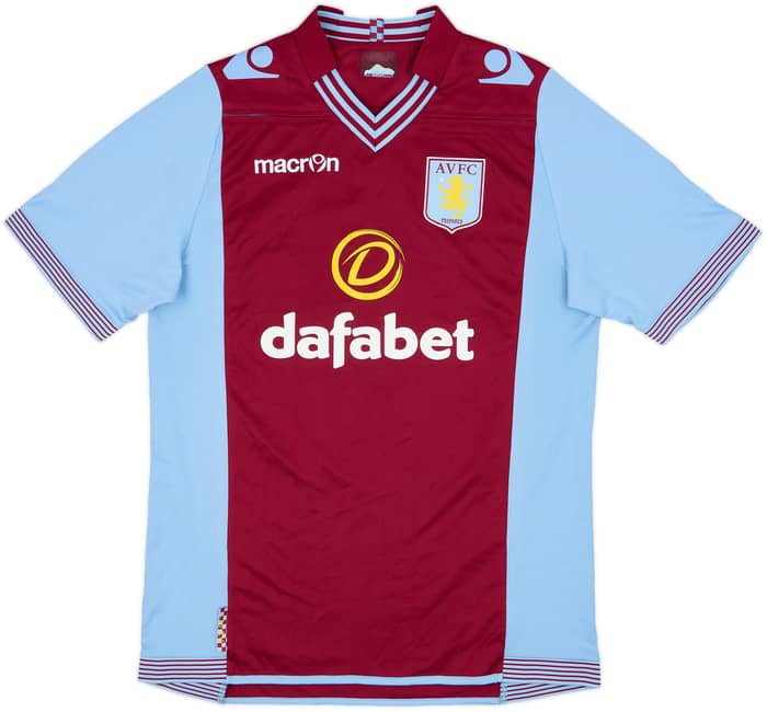 2013-14 Aston Villa Home Shirt Grealish #40 - 8/10 - (L)