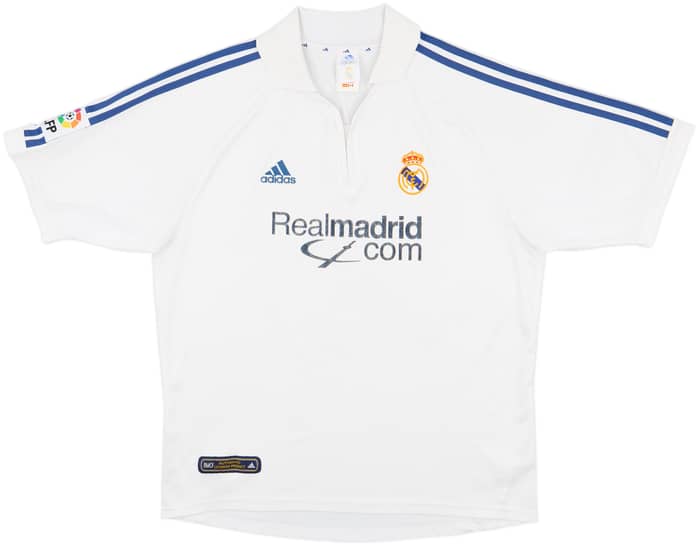2001 Real Madrid Home Shirt Zidane #5 - 6/10 - (L)