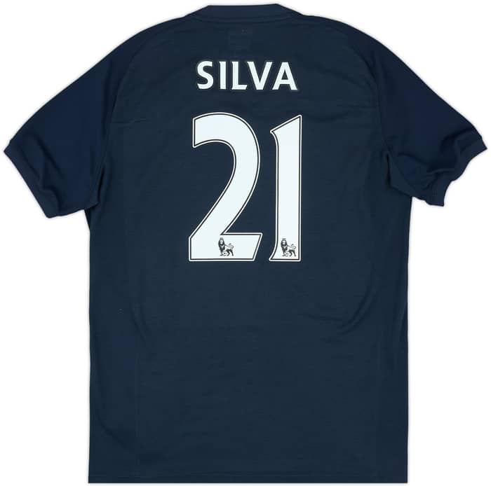 2010-12 Manchester City Away Shirt Silva #21 - 7/10 - (Women's L)