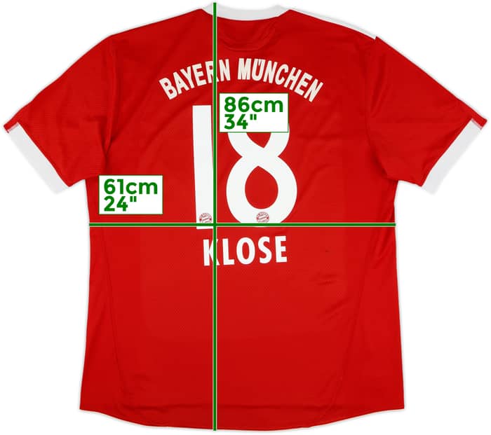 2009-10 Bayern Munich Home Shirt Klose #18 - 7/10 - (XXL)