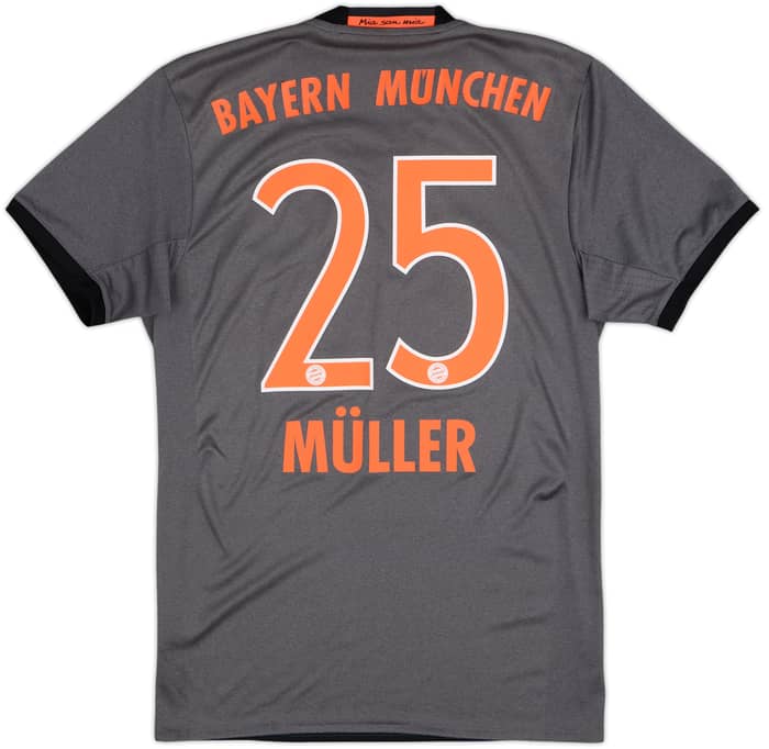2016-17 Bayern Munich Away Shirt Muller #25 - 8/10 - (S)