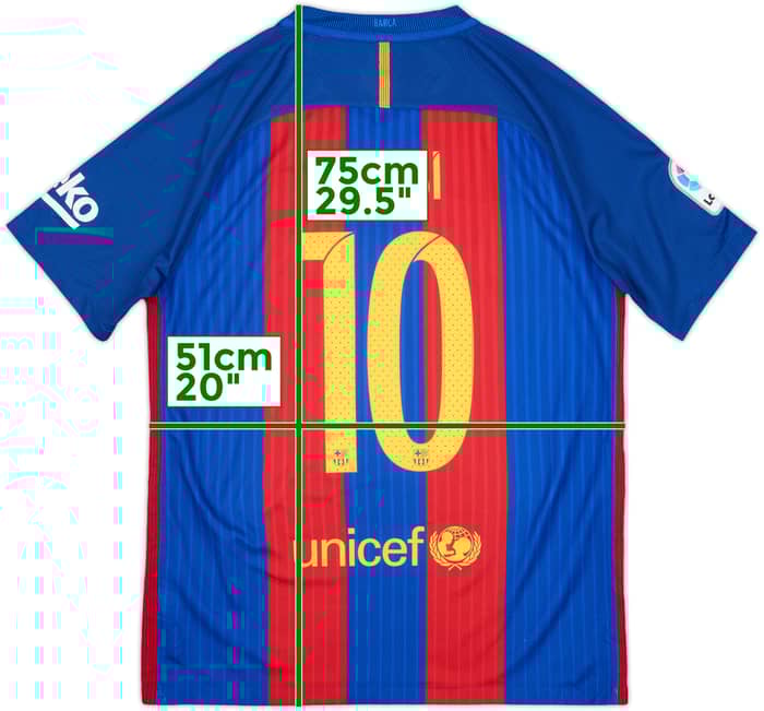 2016-17 Barcelona Home Shirt Messi #10 - 8/10 - (M)