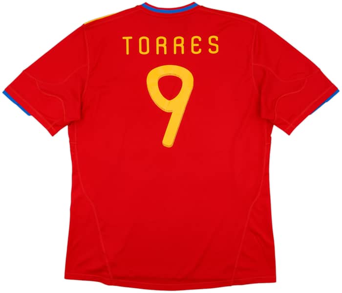 2009-10 Spain Home Shirt Torres #9 - 7/10 - (XXL)