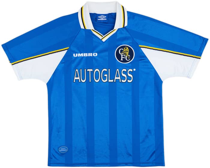 1997-99 Chelsea Home Shirt Zola #25 - 9/10 - (L)