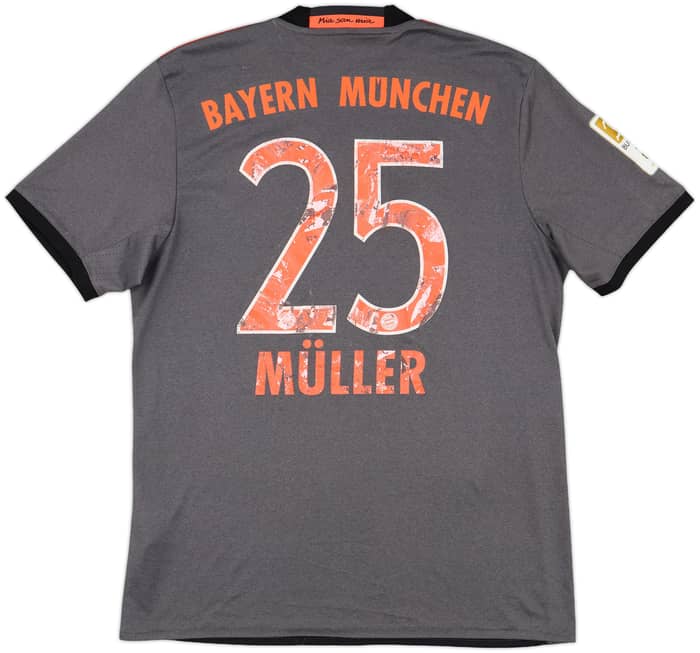 2016-17 Bayern Munich Away Shirt Muller #25 - 4/10 - (M)