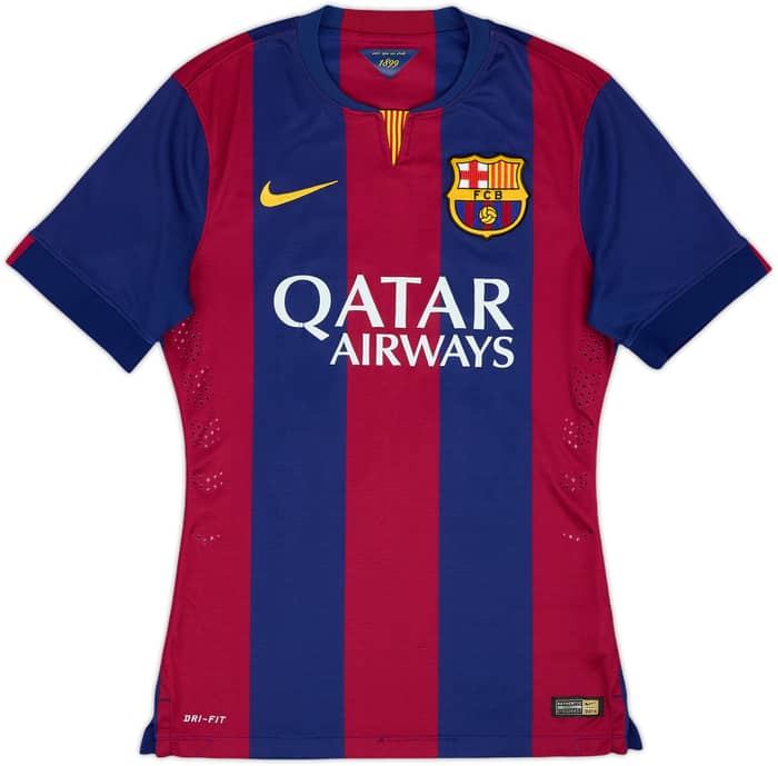 2014-15 Barcelona Authentic Home Shirt Neymar Jr #11 - 6/10 - (S)